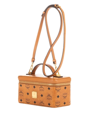 MCM Pre-Owned logo-print top-handle bag - Brown