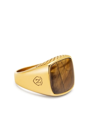 Nialaya Jewelry gold plated steel ring