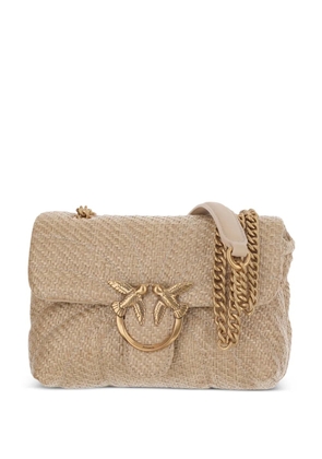 PINKO raffia cross body bag - Neutrals