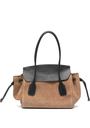 Jil Sander leather tote bag - Neutrals