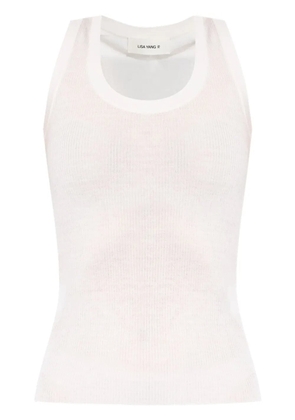 Lisa Yang Ina ribbed top - White