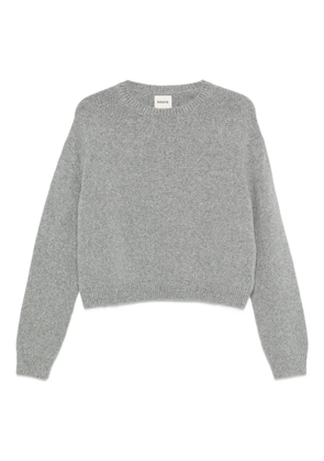 KHAITE ribbed-knit sweater - Grey