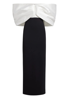 Solace London Filippa off-shoulder gown - Black