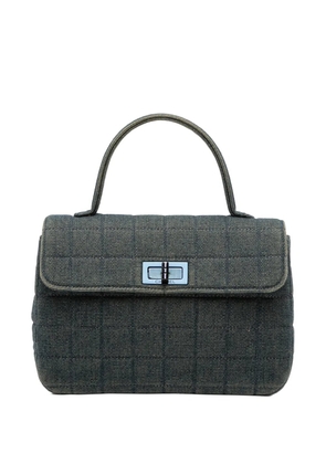 CHANEL Pre-Owned 2000-2002 Reissue 2.55 Chocolate Bar Denim Top Handle Flap handbag - Blue