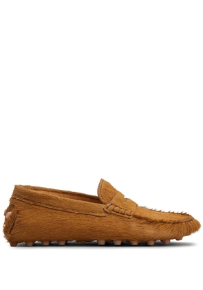 Tod's Gommino calf-hair loafers - Brown