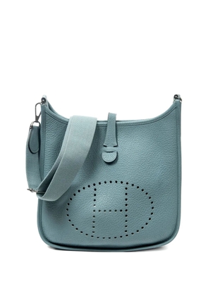 Hermès Pre-Owned 2000 logo-perforated shoulder bag - Blue