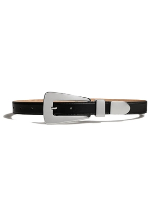 KHAITE buckle leather belt - Black