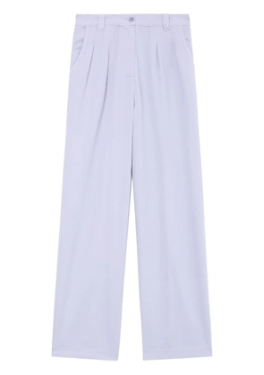 A.P.C. wide-leg cotton trousers - Purple