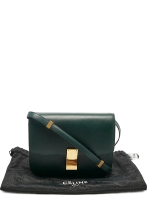 Celine Pre-Owned Classic Box leather shoulder bag - Green