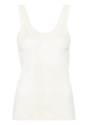 LEMAIRE fine-ribbed tank top - Yellow
