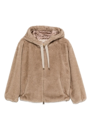 Herno hooded zip-up jacket - Brown