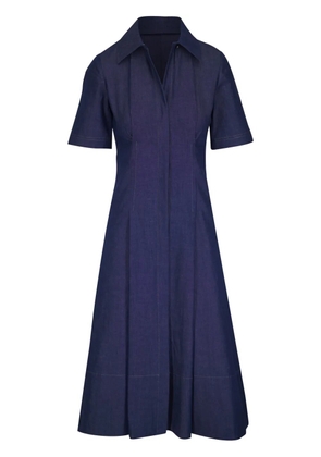 Vince cotton-blend dress - Blue