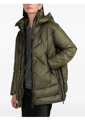 Canadian Eugenie Mid hooded puffer jacket - Green