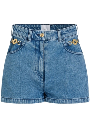 Patou denim mini shorts - Blue