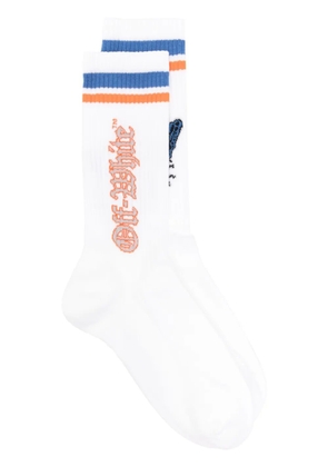Off-White Varsity ribbed-knit socks