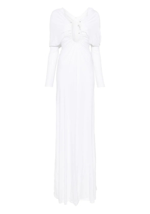 Christopher Esber Arced Palm maxi dress - White