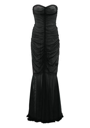 Norma Kamali strapless fishtail gown - Black