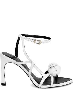 ROTATE BIRGER CHRISTENSEN knot-detail leather sandals - White