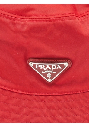 Prada Pre-Owned logo-detail bucket hat - Red
