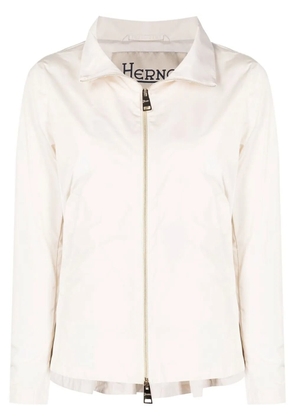 Herno zippered high-neck jacket - White