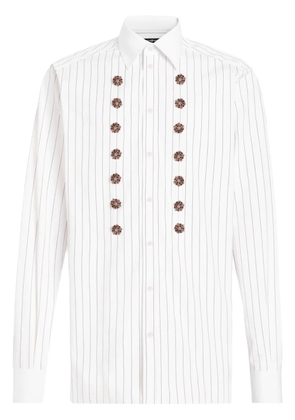 Dolce & Gabbana crystal-embellished shirt - White