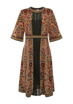 Missoni Pre-Owned 2024 floral-jacquard dress - Brown