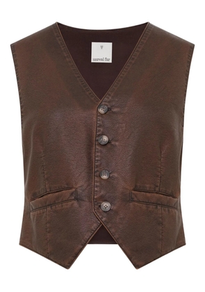 Unreal Fur Win Win buttoned waistcoat - Brown