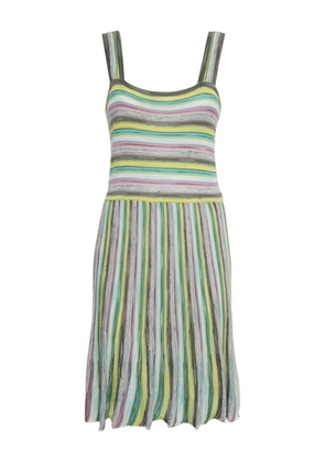 Missoni Pre-Owned striped sleeveless knitted dress - White
