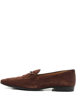Tod's Vintage suede penny loafers - Brown