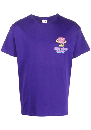 Sky High Farm chest logo-print detail T-shirt - Purple
