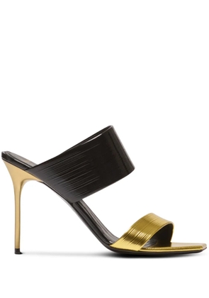Balmain 95mm PB leather sandals - Black