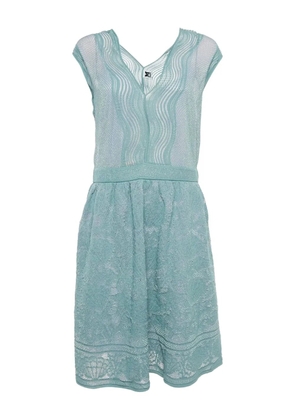 Missoni Pre-Owned shell lurex-knit dress - Blue