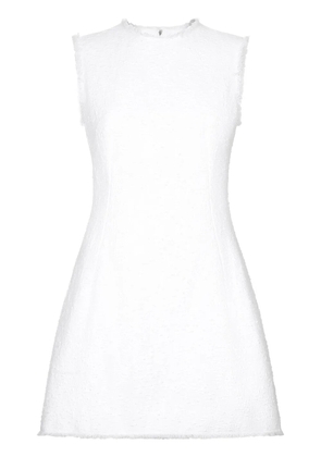 Dolce & Gabbana tweed sleeveless minidress - White
