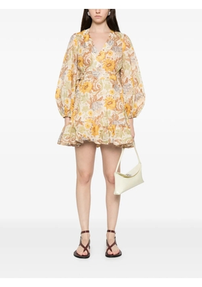 ZIMMERMANN Daylight frill mini dress - Neutrals