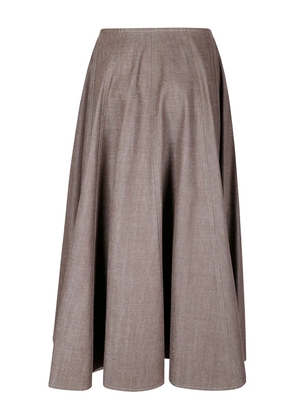 Jejia Sissi panelled flared A-line skirt - Brown