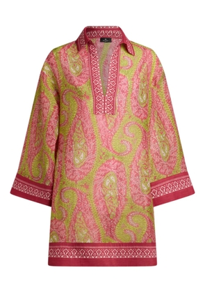 ETRO paisley mini dress - Pink