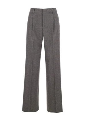 PT Torino high-waist welt pockets trousers - Grey