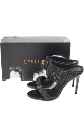 Le Silla snakeskin-embossed sandals - Black