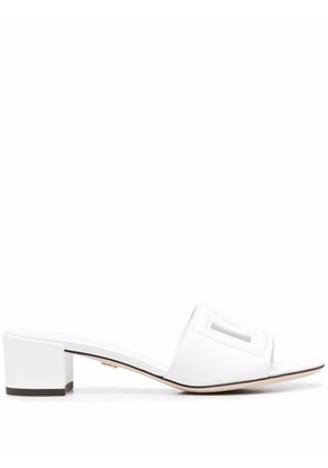 Dolce & Gabbana 40mm DG-logo mules - White