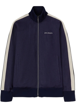 Palm Angels logo-embroidered track jacket - Blue