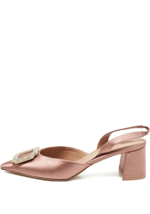 Malone Souliers Marion satin slingback pumps - Pink