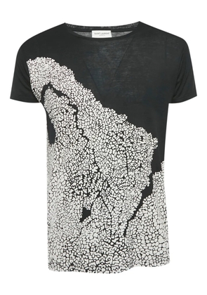 Saint Laurent Pre-Owned printed T-shirt - Black