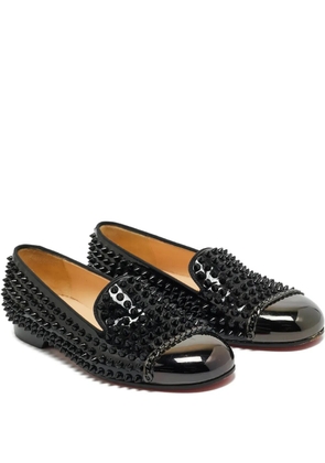 Christian Louboutin Pre-Owned Glitz spiked slippers - Black