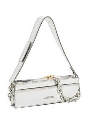 Jacquemus Pre-Owned 2020s patent-leather chain bag - Silver