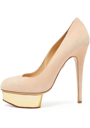 Charlotte Olympia platform heel pump - Neutrals