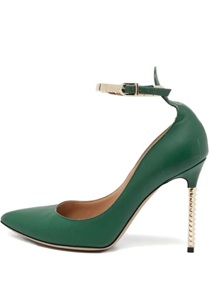 Valentino Garavani Pre-Owned 100mm studded-heel pumps - Green