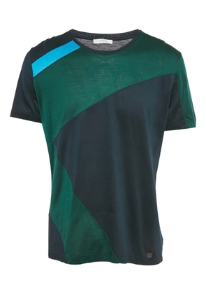 Versace Pre-Owned square embellishment cotton T-shirt - Blue