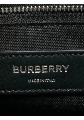 Burberry Pre-Owned monogram leather tote bag - Black