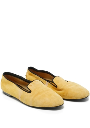 Tod's Smoking suede slippers - Yellow