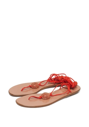 Aquazzura tie-fastening sandals - Orange